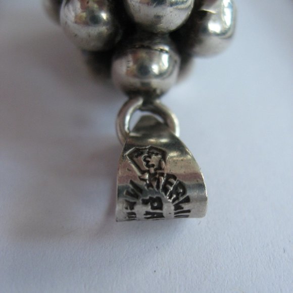 Heavy Sterling Silver Pine Tree or Grape Pendant - Picture 6 of 10